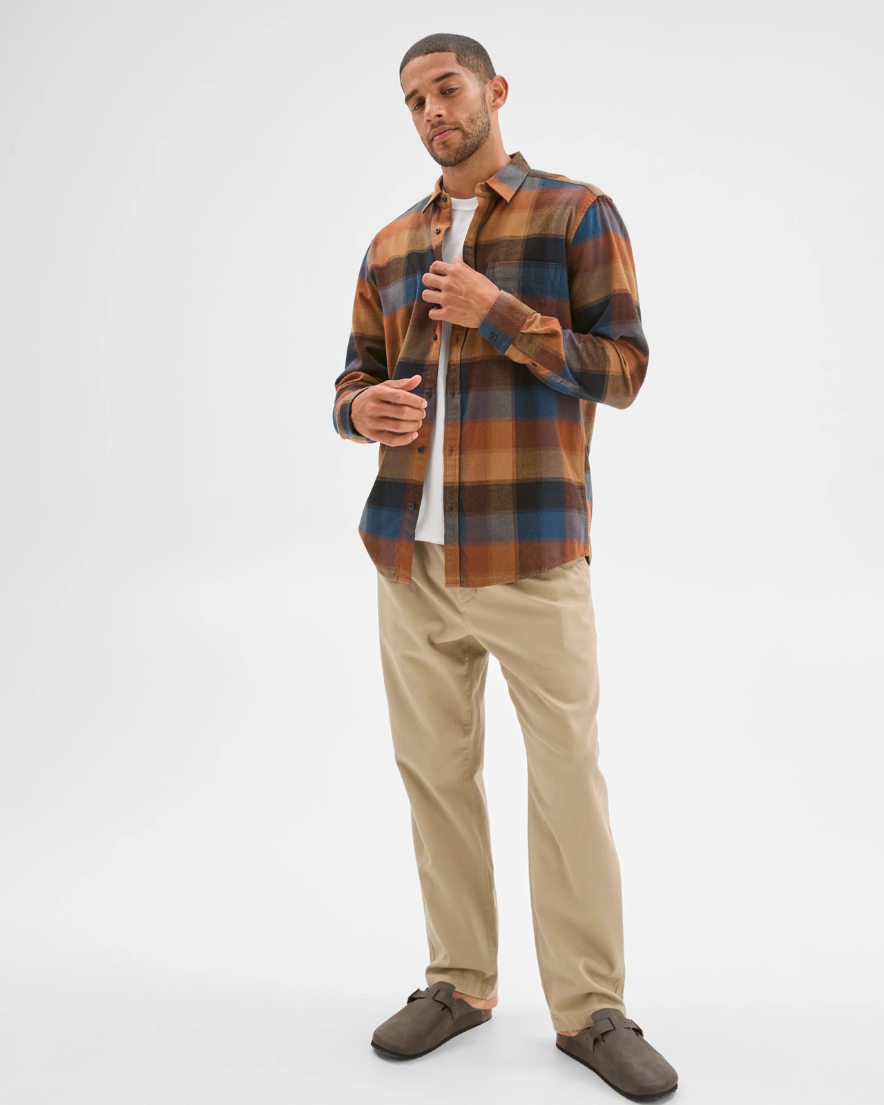 Australian Cotton Long Sleeve Flannelette Shirt  - Multi 3 of 6