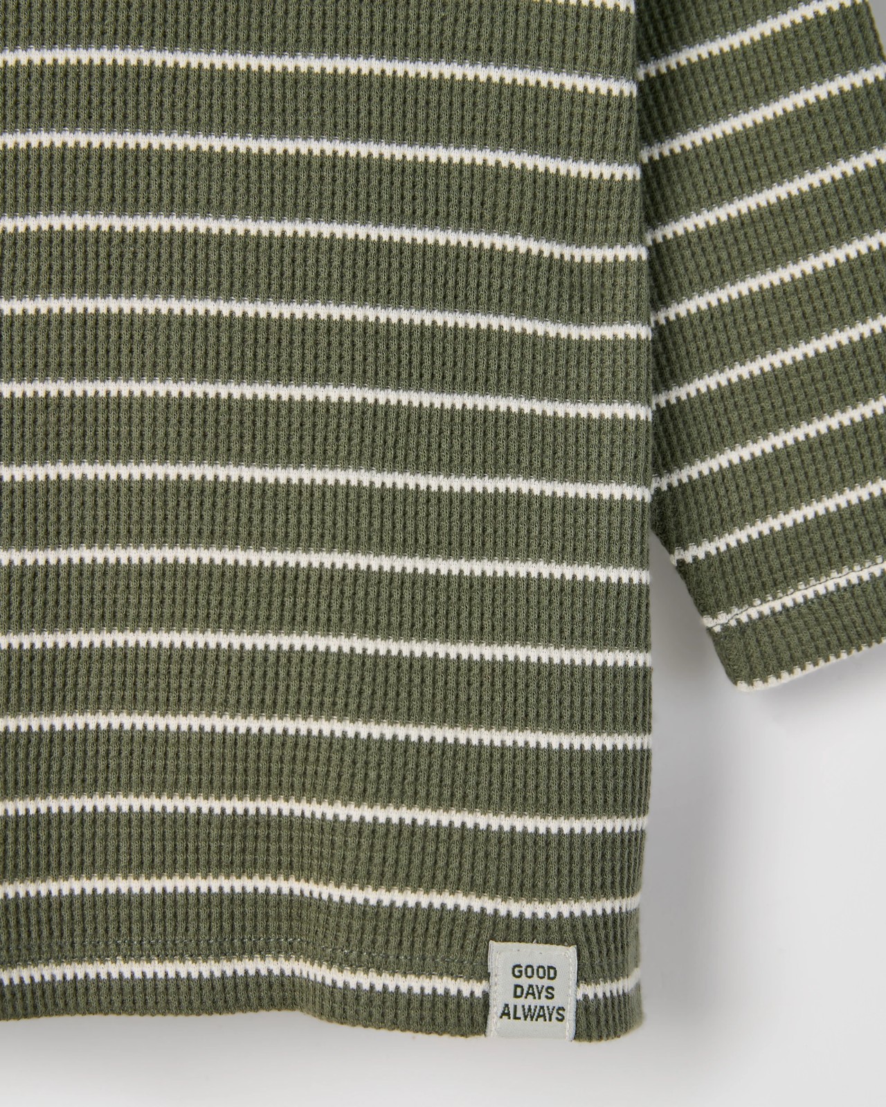 Baby Organic Cotton 2 Pack Long Sleeve Waffle & Rib T-Shirt 4 of 4