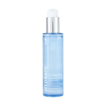 Step 1 AM/PM Hydrate Cleanser 150ml, Hyaluronic Acid and Squalane - OXX Skincare