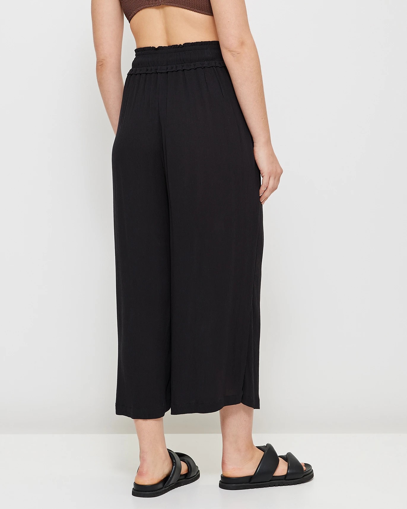 Resort Crinkle Culotte Pants