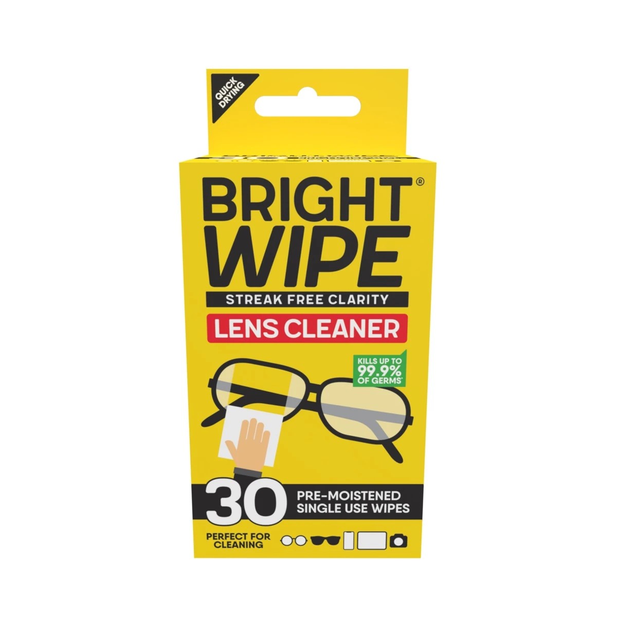 30 Pack Brightwipe Lens Cleaner Wipes 2 of 6