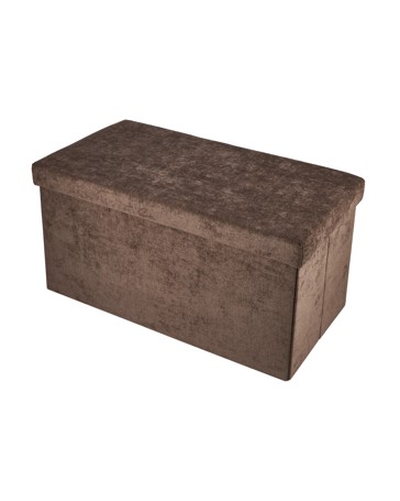 Anko Rectangle Storage Ottoman - Chocolate