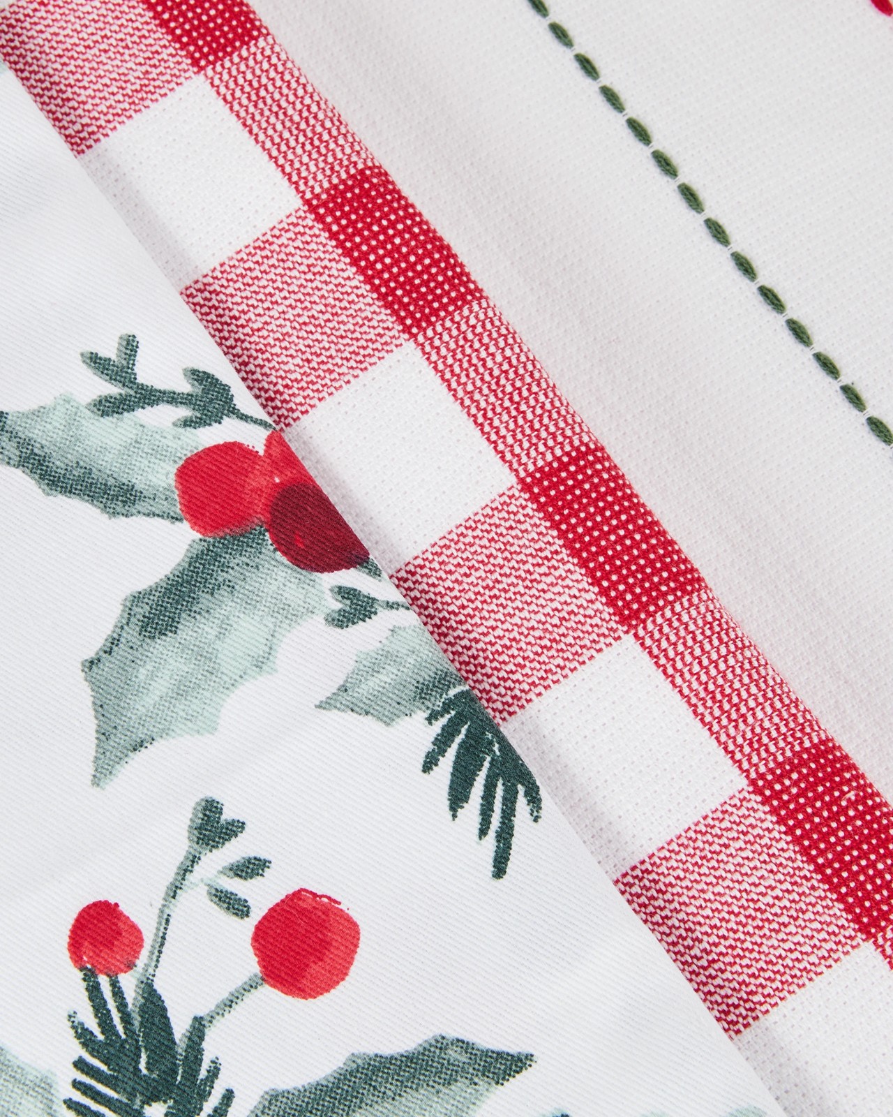 Anko 3 Pack Holly Tea Towels 2 of 6