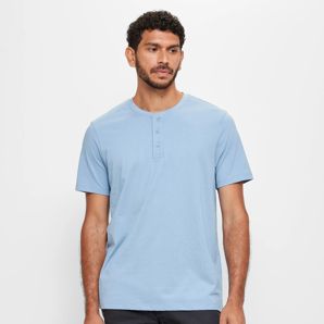 Australian Cotton Henley T-Shirt