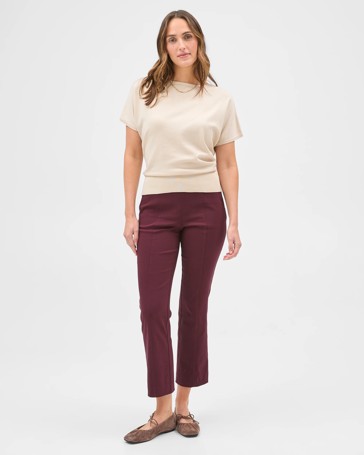 Preview Bengaline Crop Length Kick Flare Pants