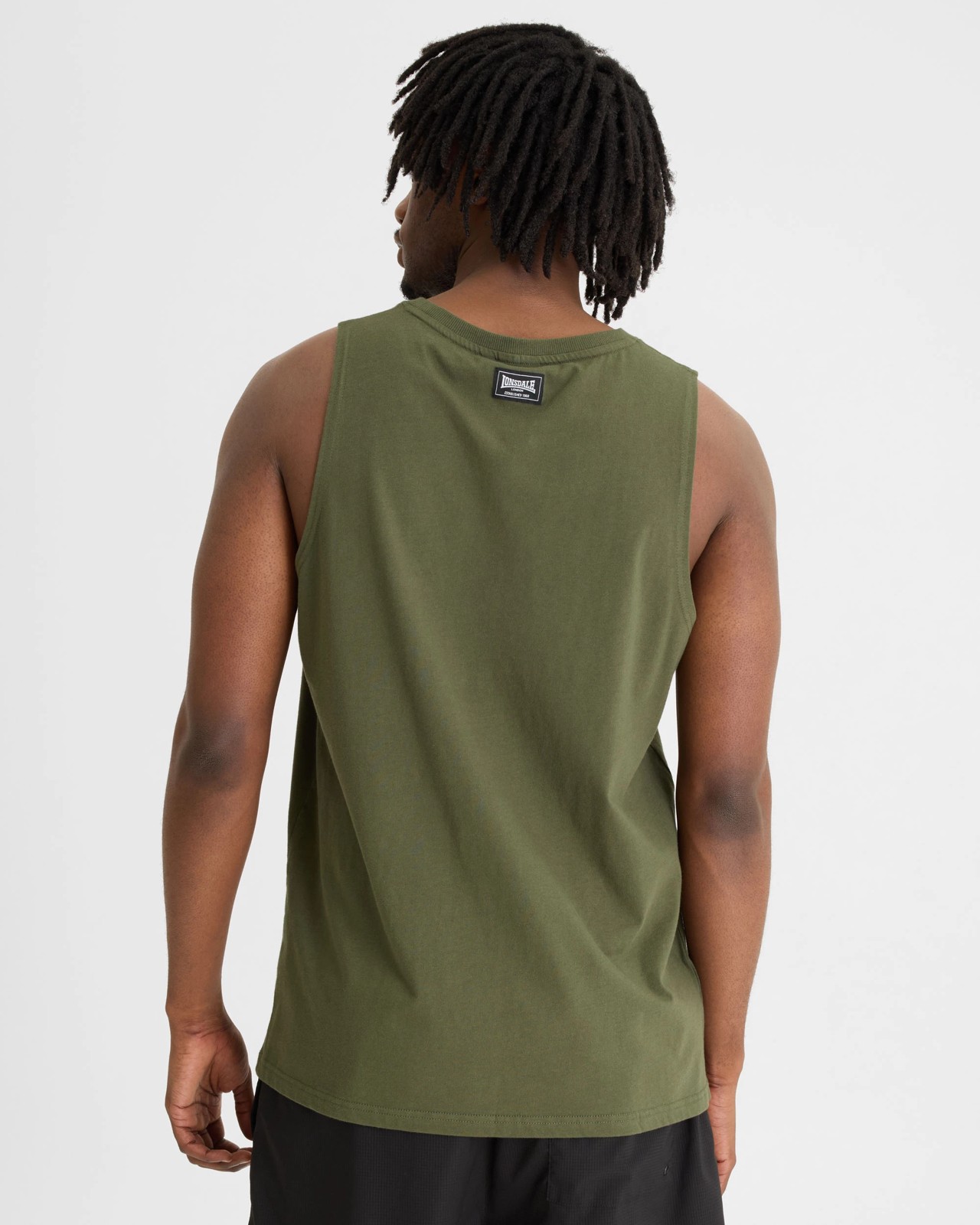 Lonsdale London Muscle Tank Top - Olive 3 of 6
