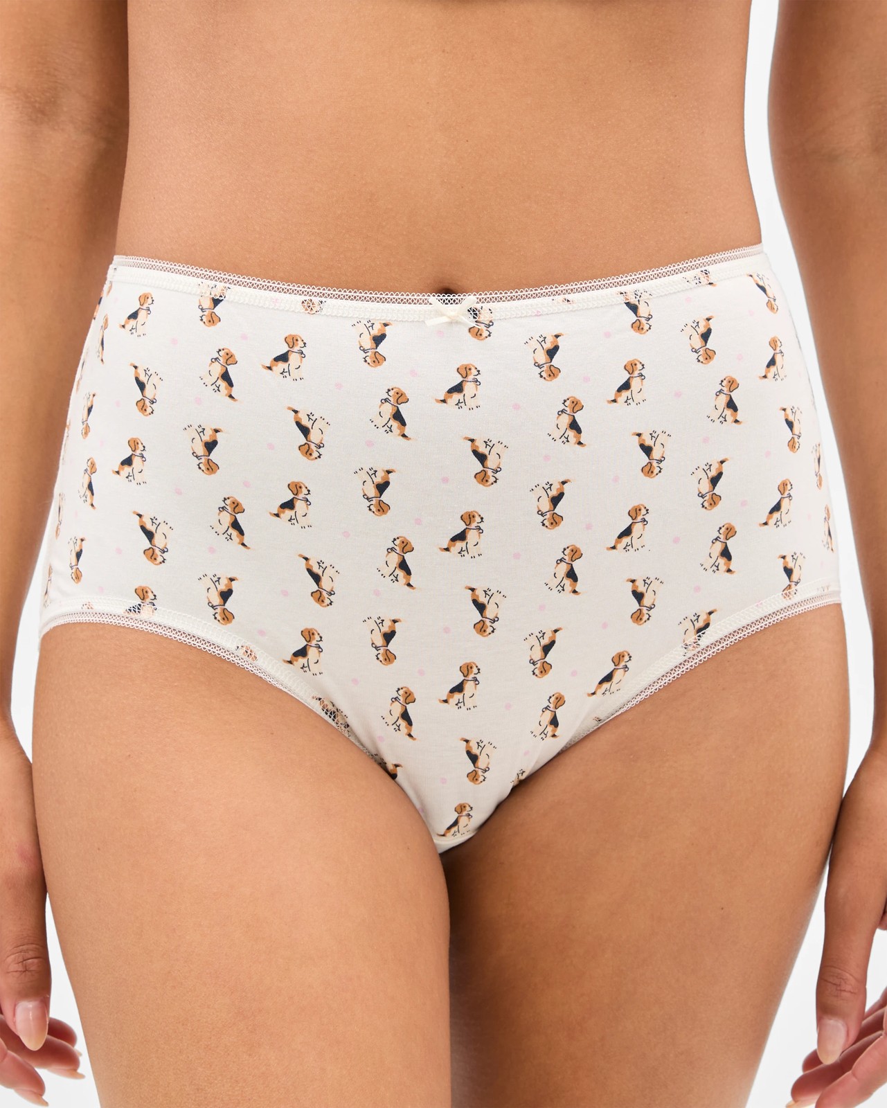 Australian Cotton 5 Pack Full Briefs - Multi Dog Polka Dot 2 of 5