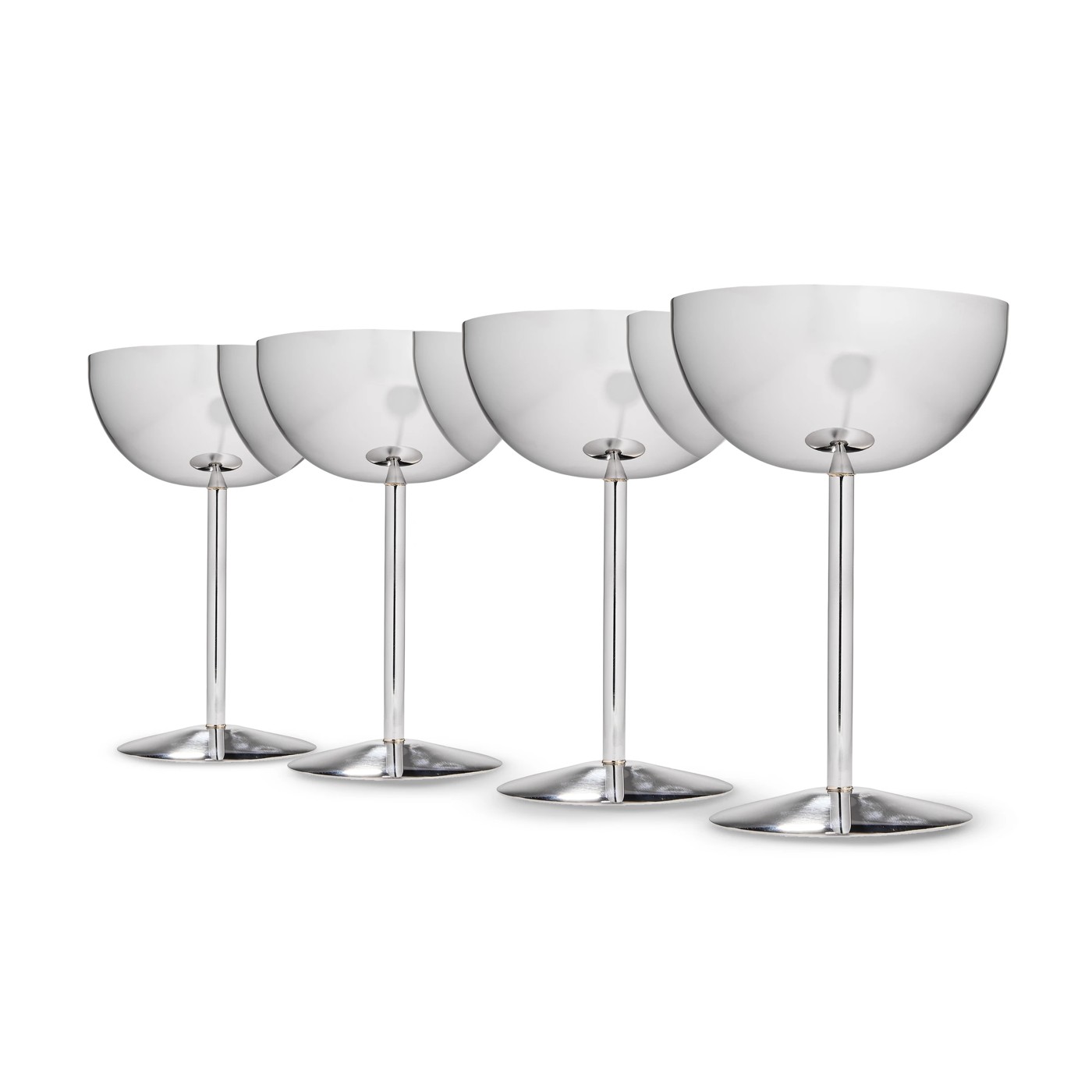 Anko 4 Chrome Cocktail Coupes 3 of 6