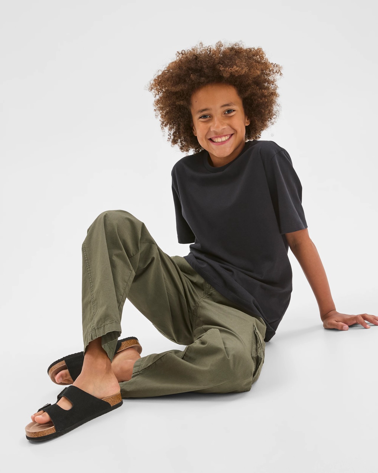 Australian Cotton Elastic Waistband Cargo Pants - Kambaba 2 of 5