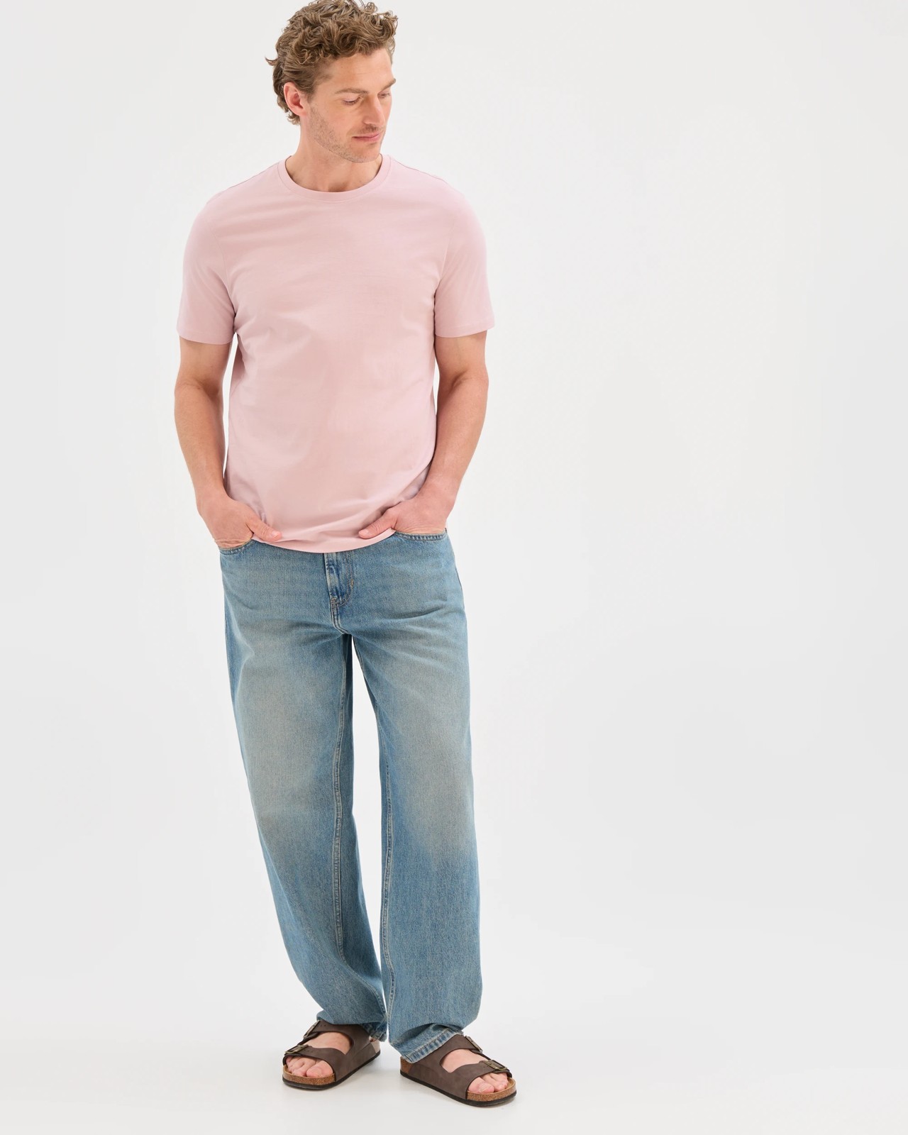 Australian Cotton Crew Neck T-Shirt - Violet Ice 2 of 6