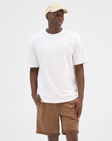 Commons Australian Cotton Rib Stripe Fleece Shorts