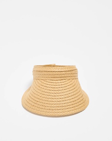 Womens Paper Straw Visor