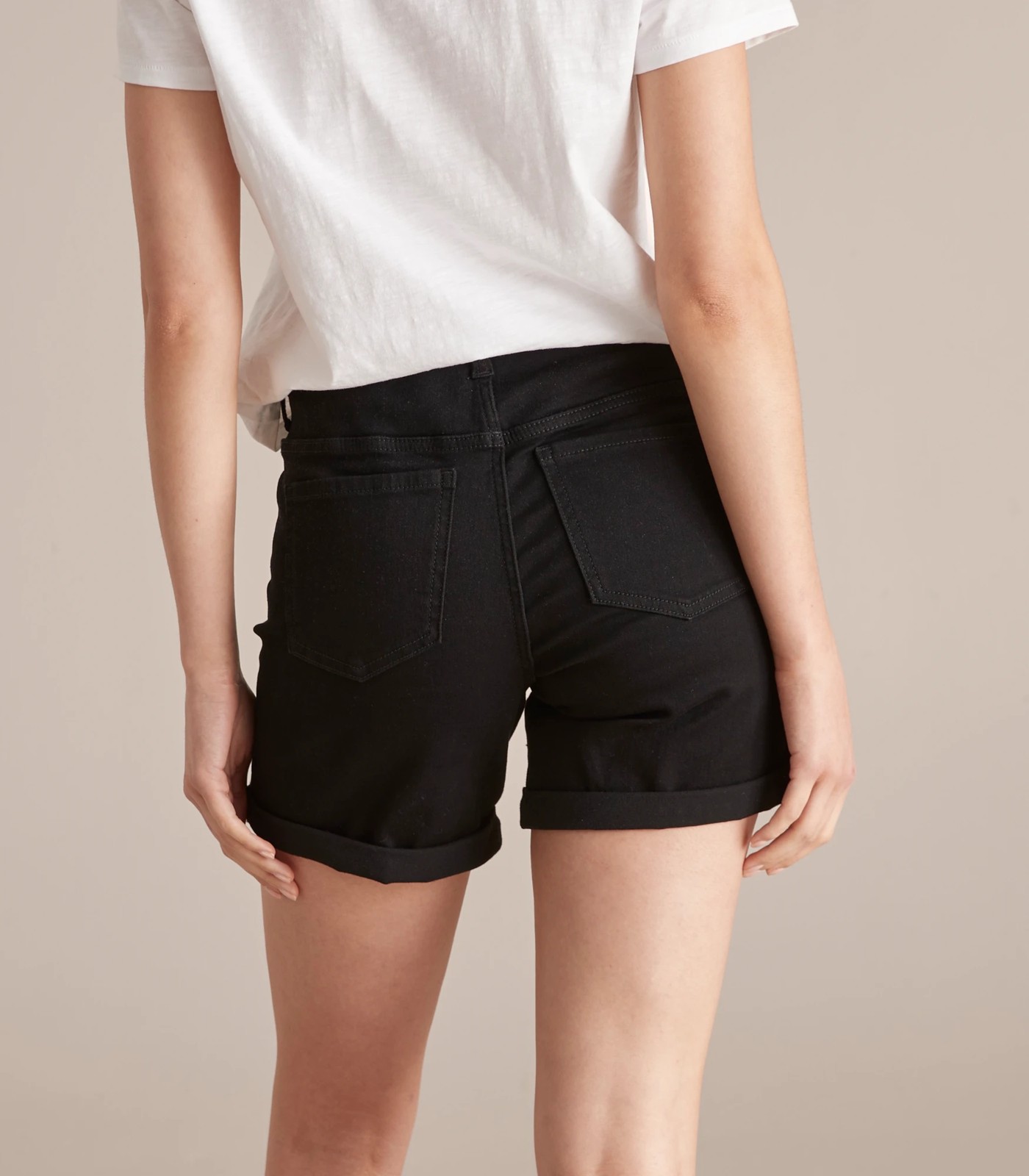 Classic Roll Cuff Denim Shorts 5 of 6