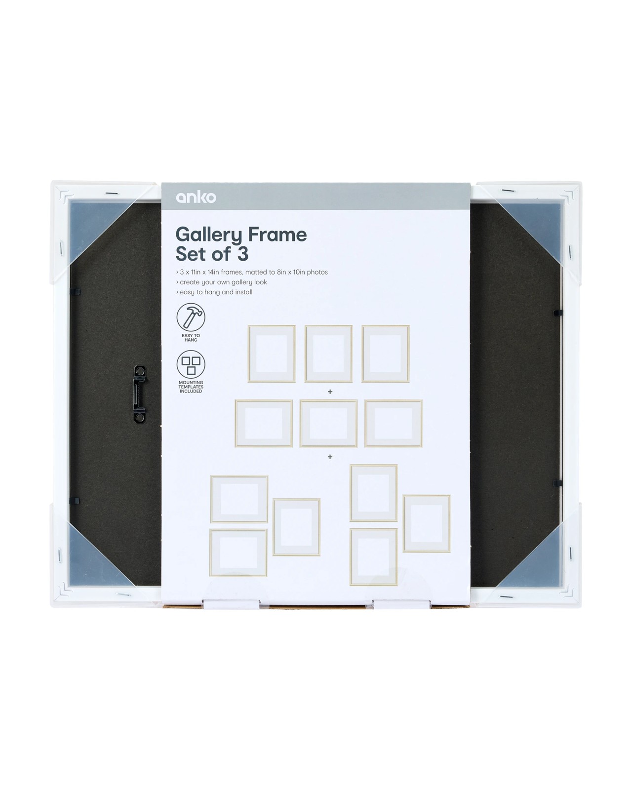 3 Piece Gallery Set, Oak - Anko 6 of 6