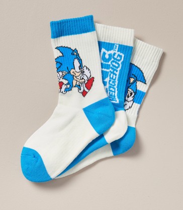 3 Pack Sonic Socks