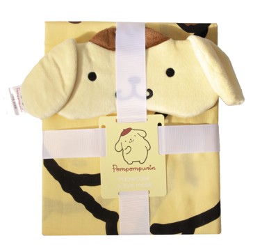 Hello Kitty Pompompurin Pillowcase & Eyemask Set