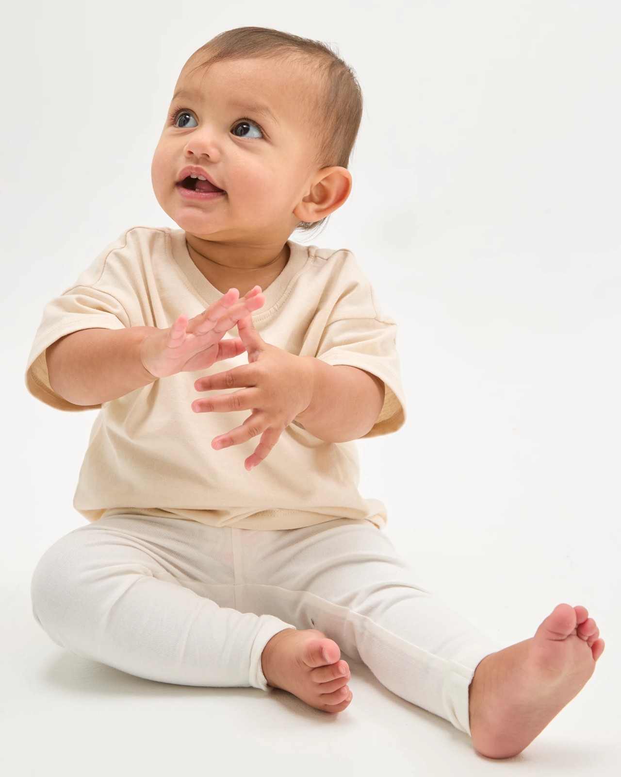 Baby Organic Cotton Plain T-Shirt - Whitecap Grey 2 of 5