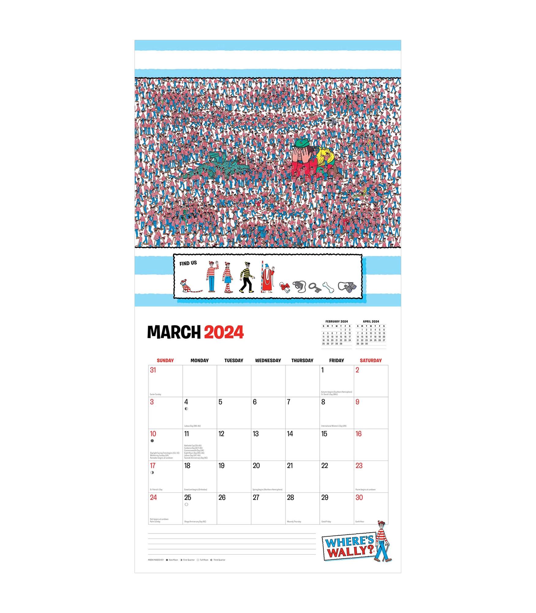 Wheres Wally 2024 Square Calendar Target Australia   68484354 IMG 001