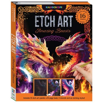 Kaleidoscope Etch Art Creations: Amazing Beasts - Book