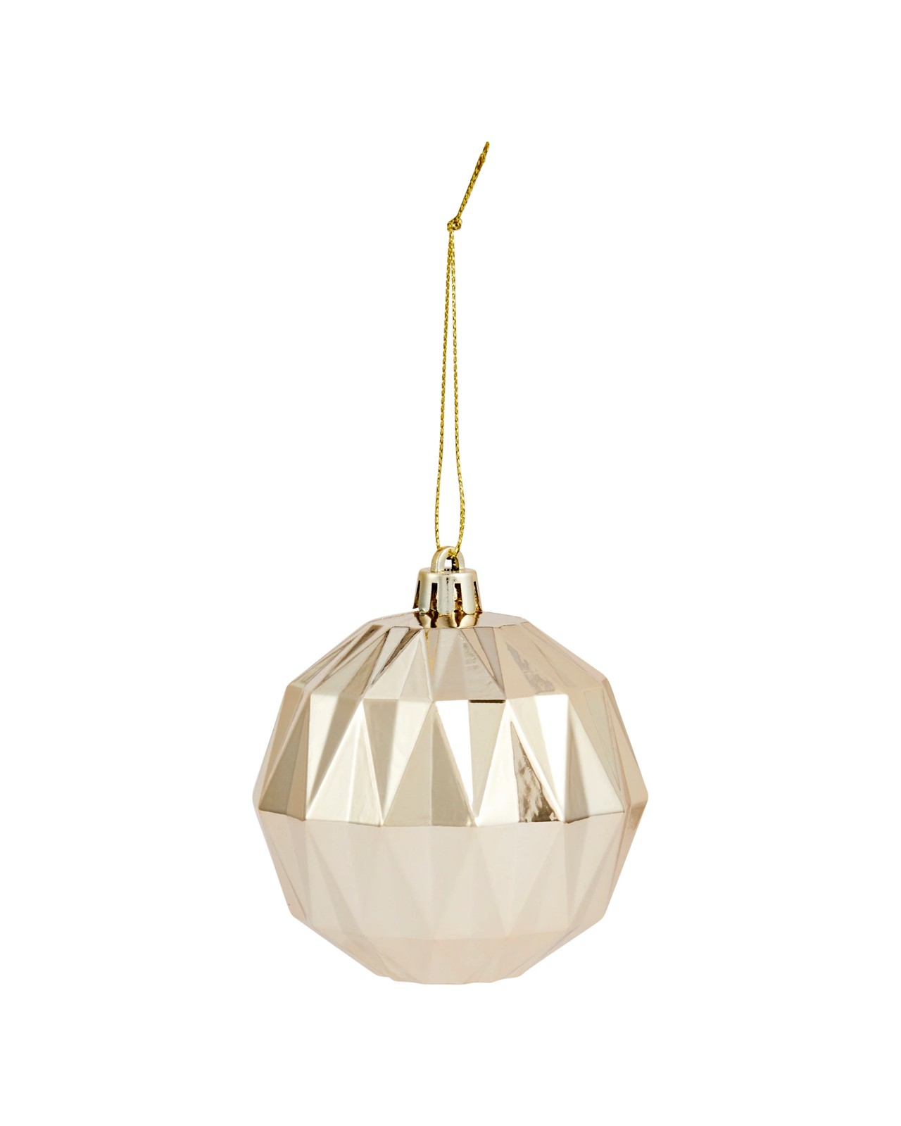 Anko 8 Pack 8cm Gold Look Baubles 3 of 4