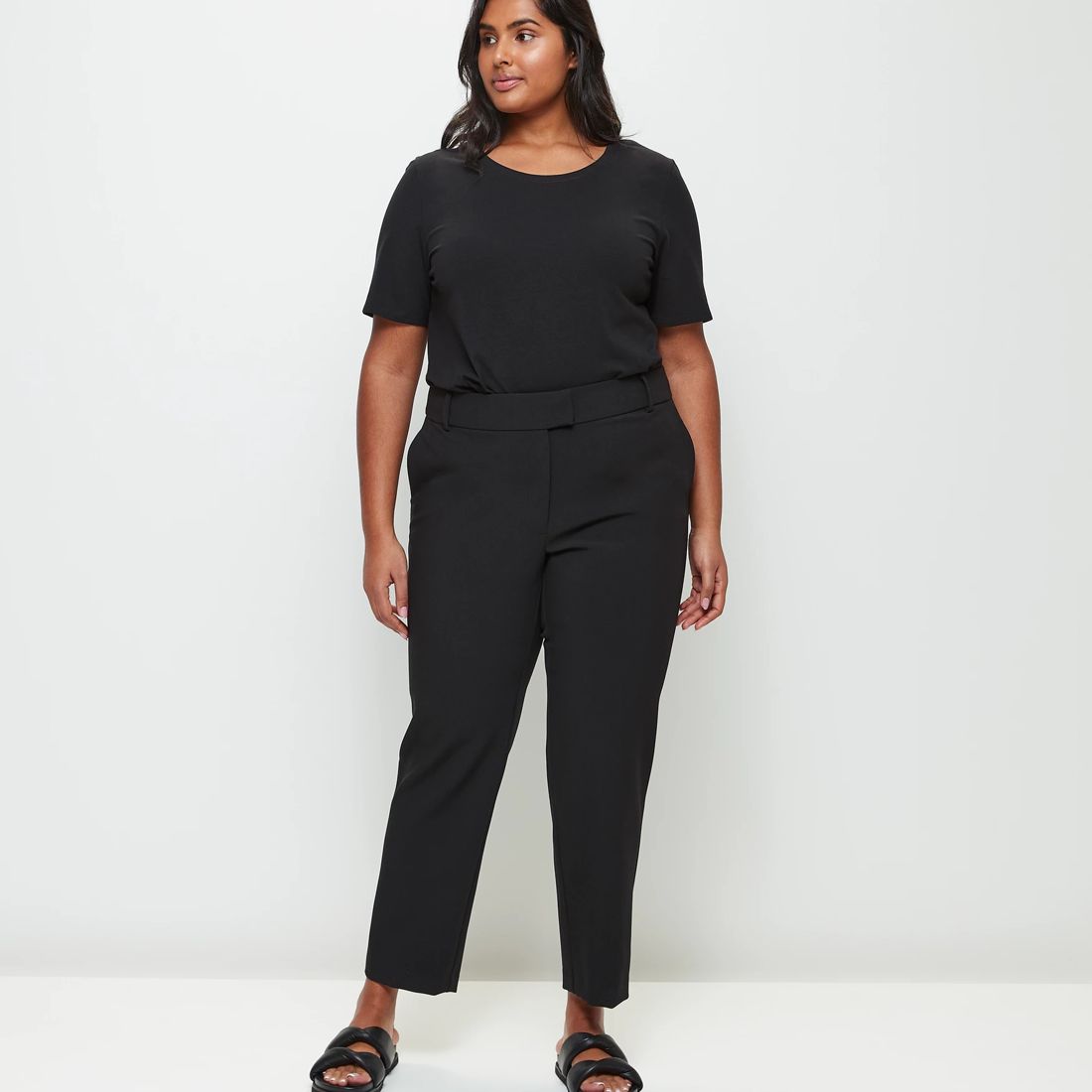 Curve Full Length Straight Leg Work Pants | Target Australia