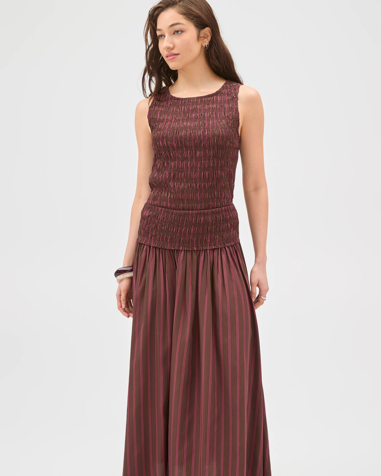 Lily Loves Shirred Waist Midi Skirt 4 of 5