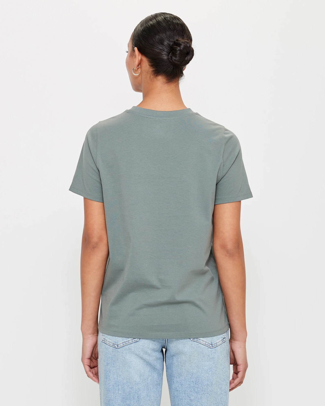 Australian Cotton Classic Crew Neck T-Shirt - Dusty Khaki | Target ...