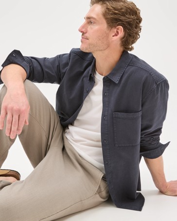 Long Sleeve Washed Shirt