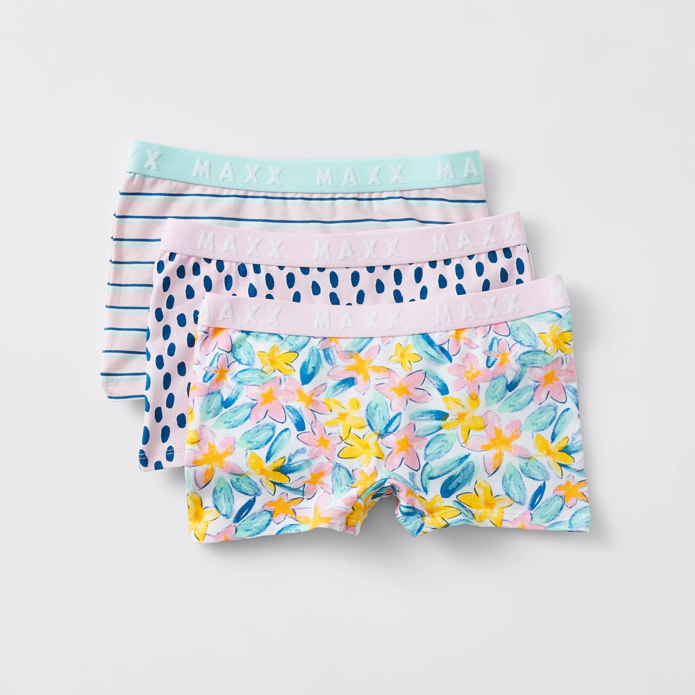 Maxx Older Girls 3 Pack Shortie - Pink 5 of 5