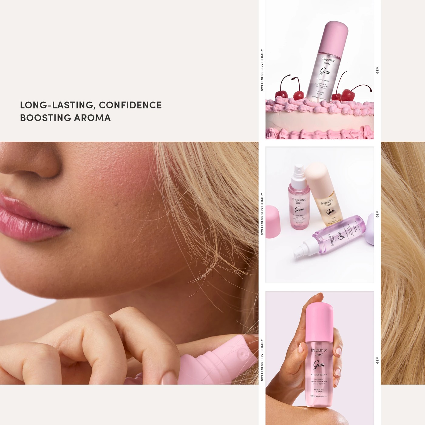 Gem Fragrance Mist 90ml - Coconut and Vanilla 5 of 6