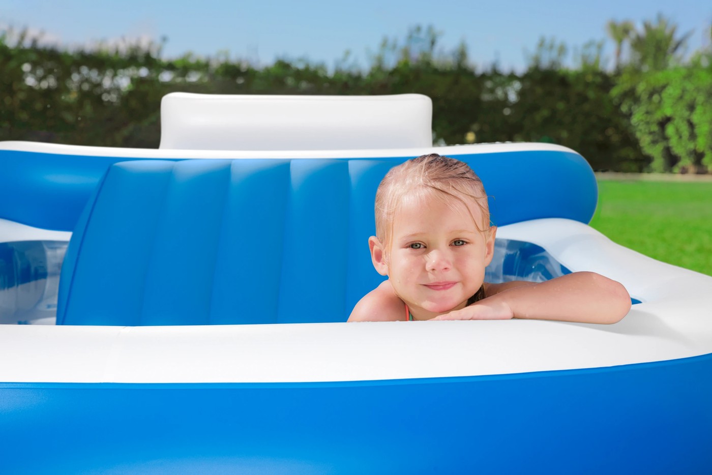 Bestway Inflatable Family Pool with Slide 3 of 5