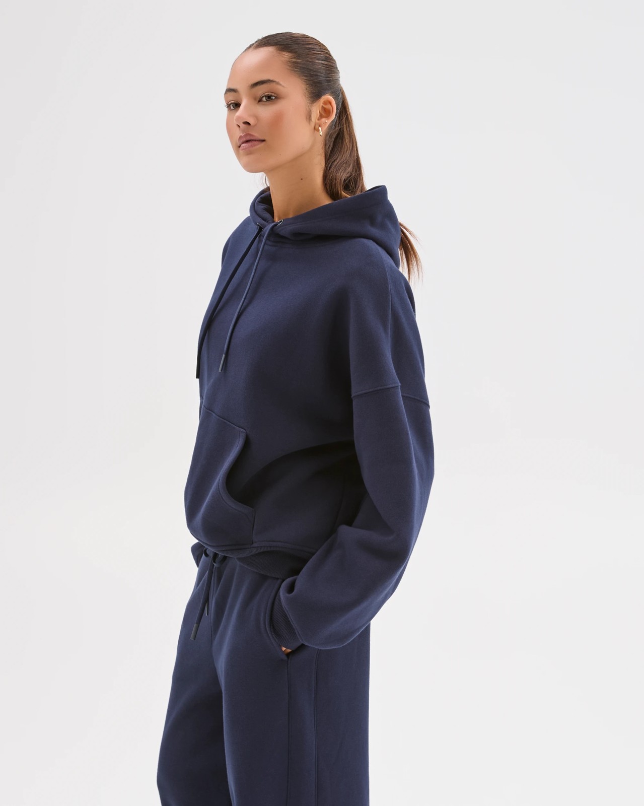 Lily Loves Australian Cotton Blend Hoodie - Deep Navy 3 of 6