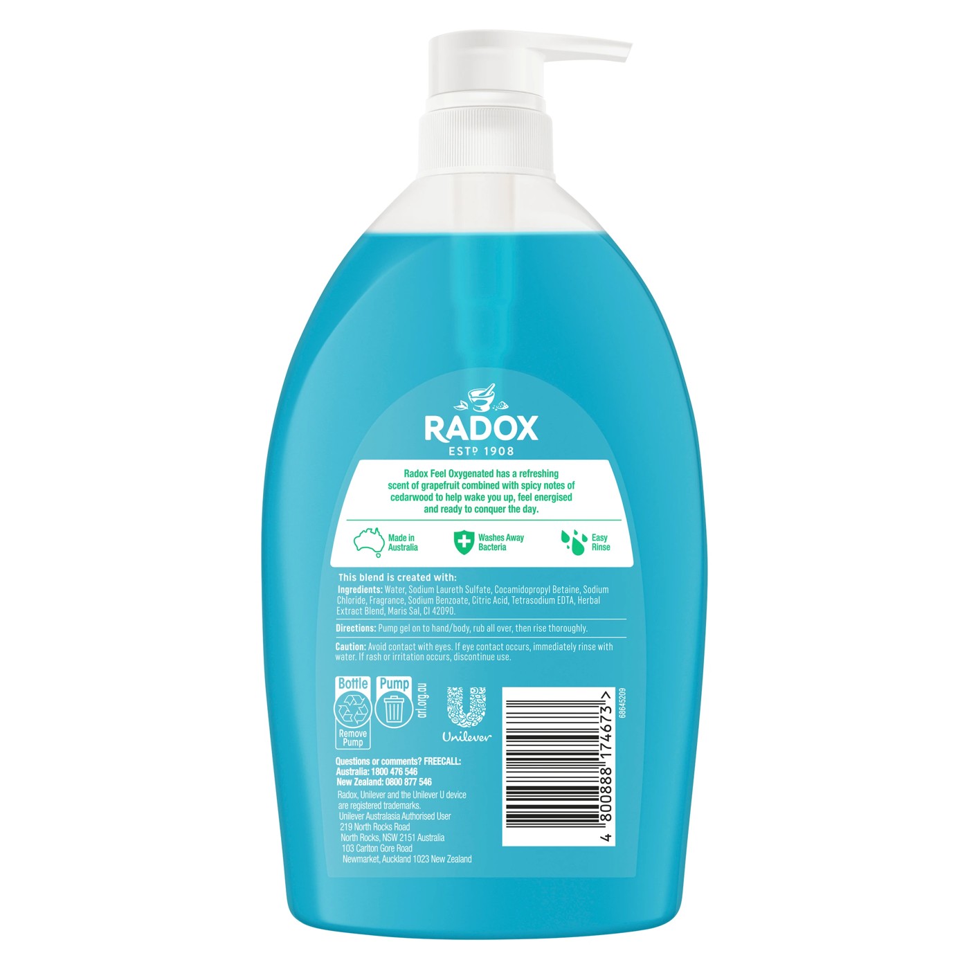 Radox Feel Oxygenated Shower Gel 1L 2 of 6