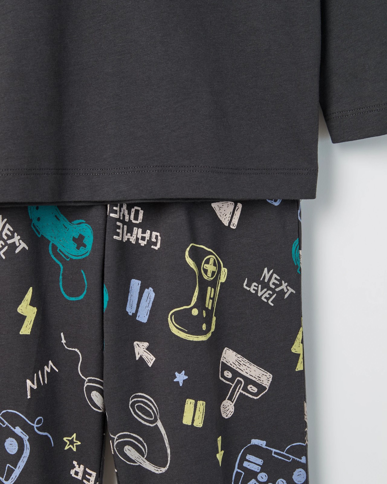 Australian Cotton Younger Boys Oversized Lounge Knit Pyjama Set - Console 3 of 3