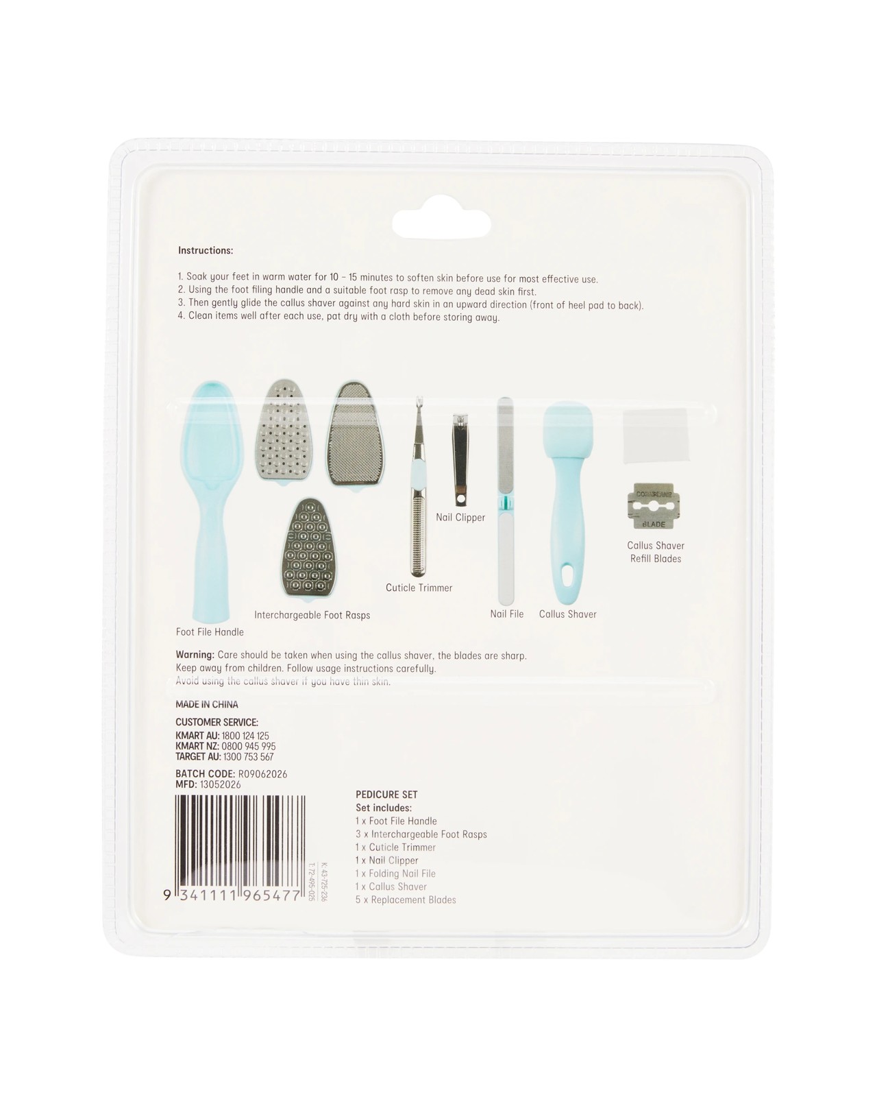 OXX Cosmetics Pedicure Set - Mint 6 of 6