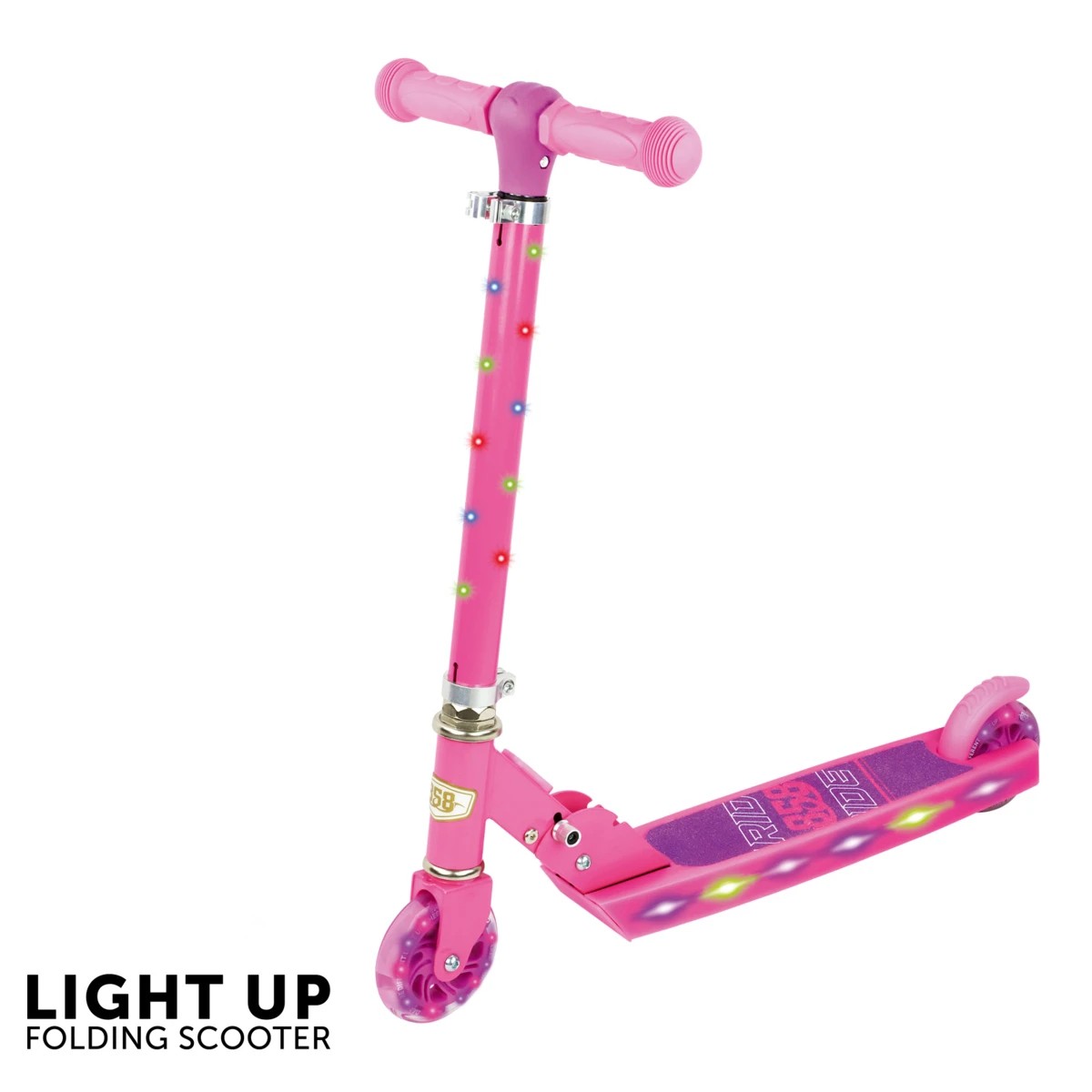 858 Light Up Folding Scooter | Target Australia