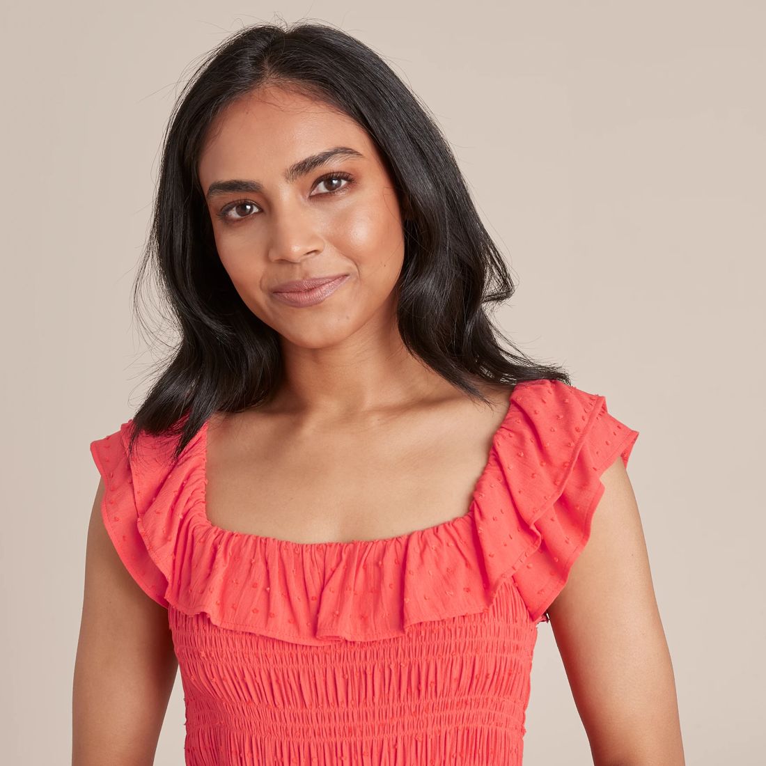 Dannii Minogue Petites Flutter Sleeve Dobby Maxi Dress Target Australia