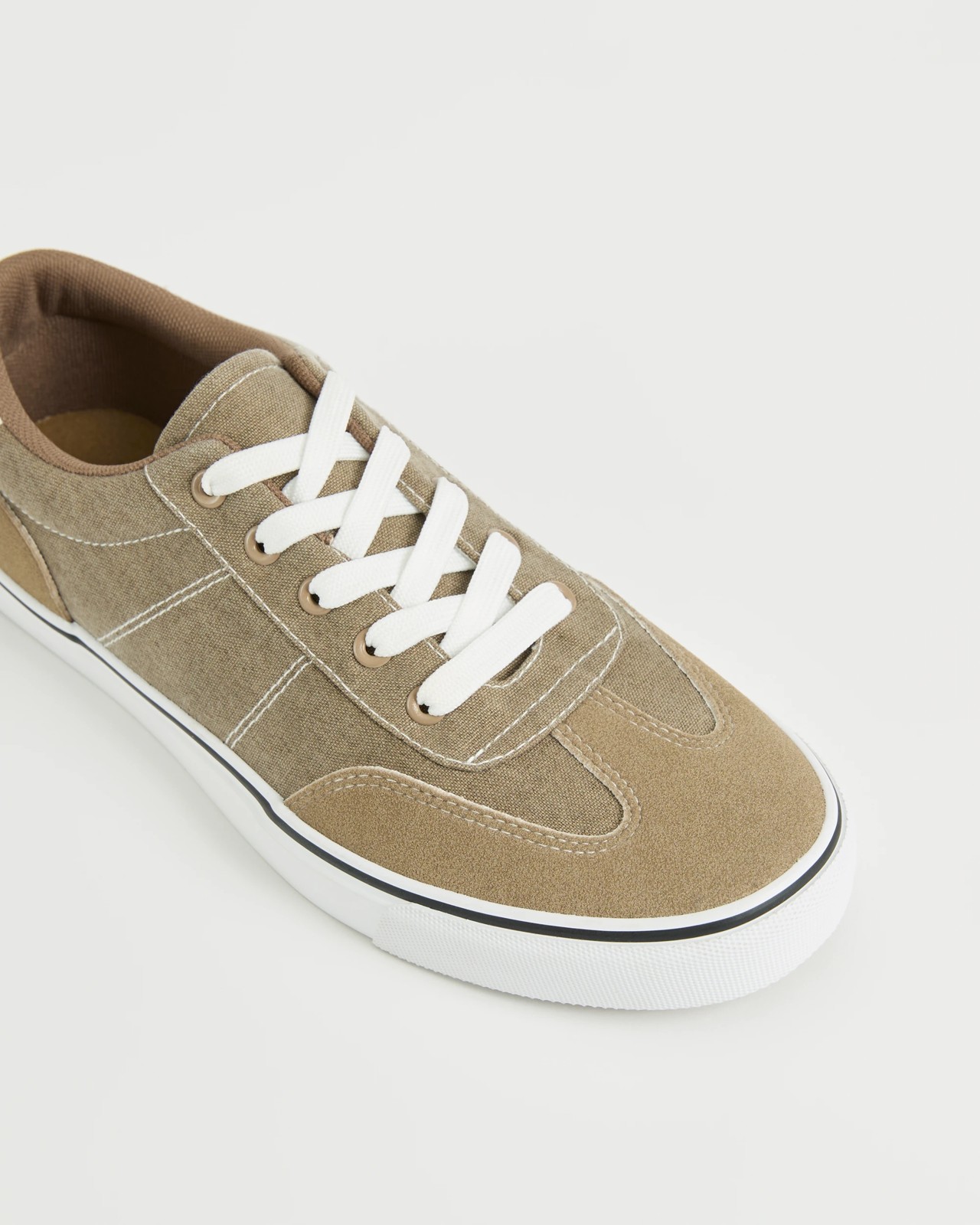 Canvas Skate Sneakers - Natural 3 of 3