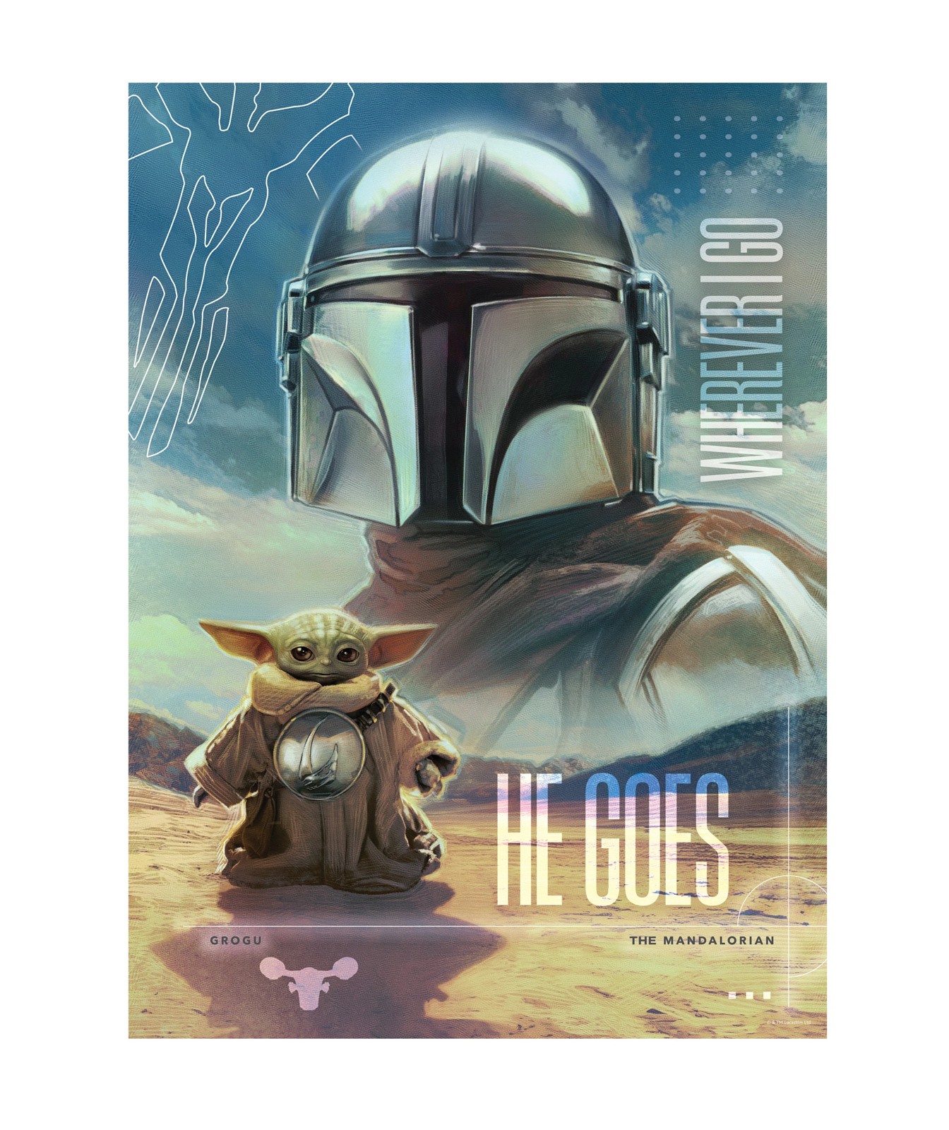 Harlington 500 Piece Puzzle the Mandalorian & Grogu 3 of 3