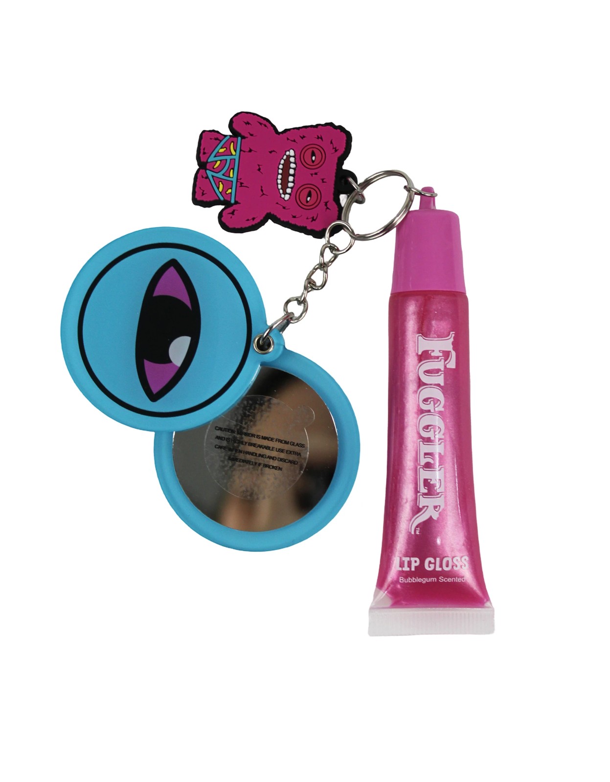 Fuggler Lip Gloss with Keychain - Pink 2 of 4