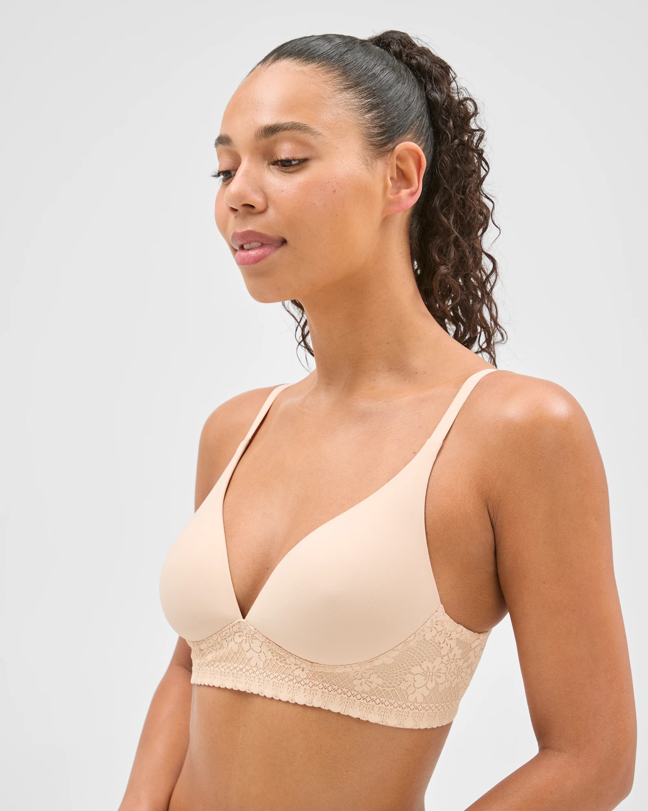 Soft Comfort Wirefree T-Shirt Bra - Bare Beauty 3 of 4