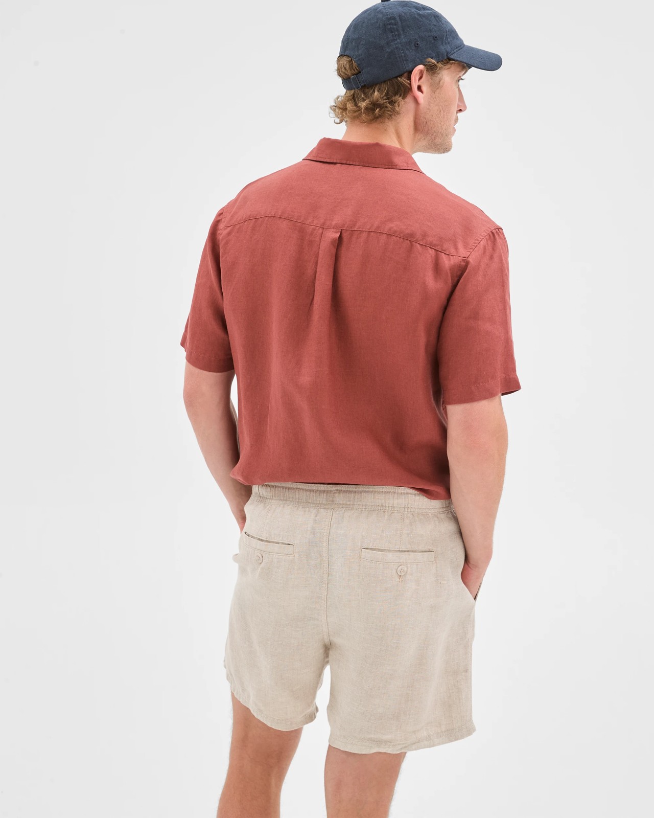 European Linen Shorts - Stone 5 of 5