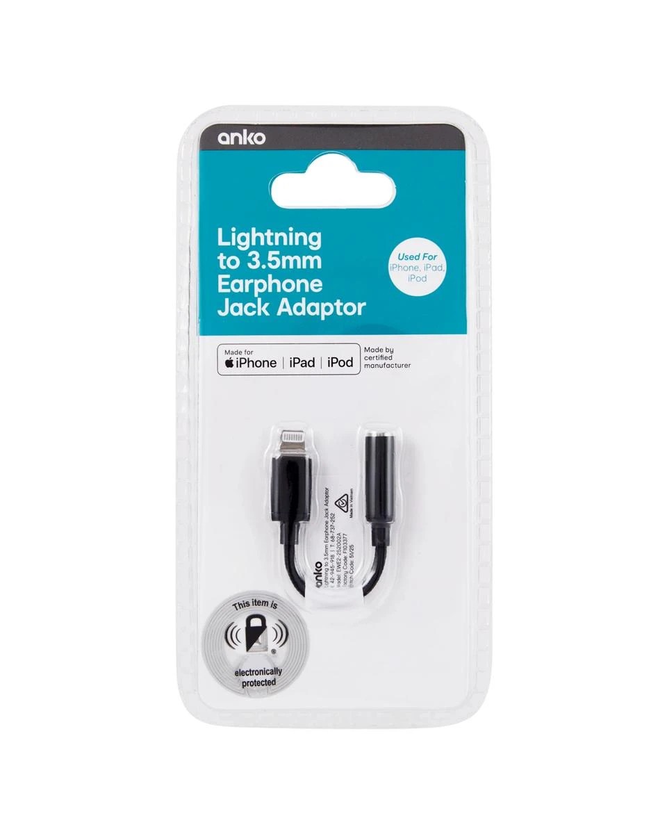 Lightning to 3.5mm Earphone Jack Adaptor - Anko 4 of 4