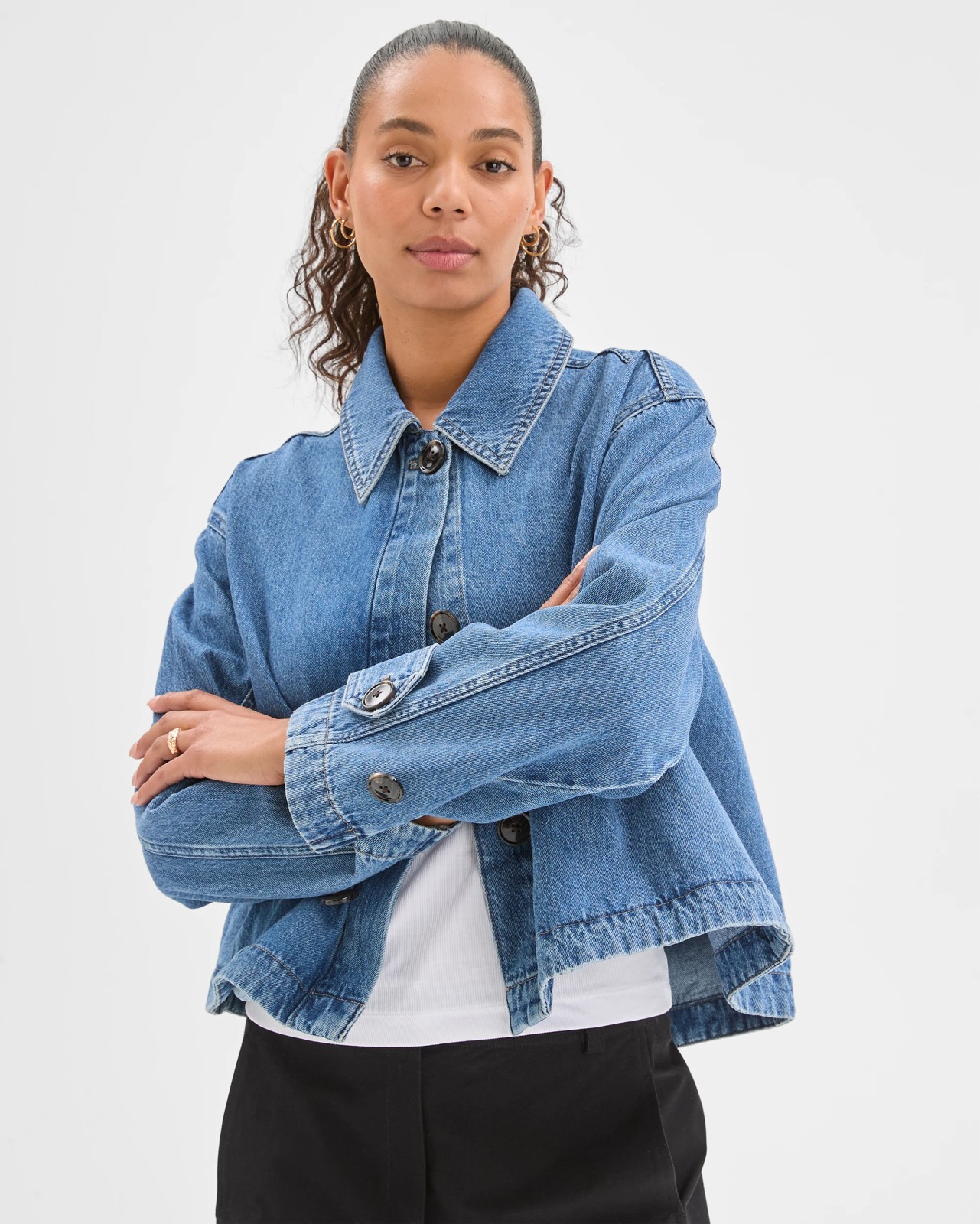 Denim Shacket 5 of 5