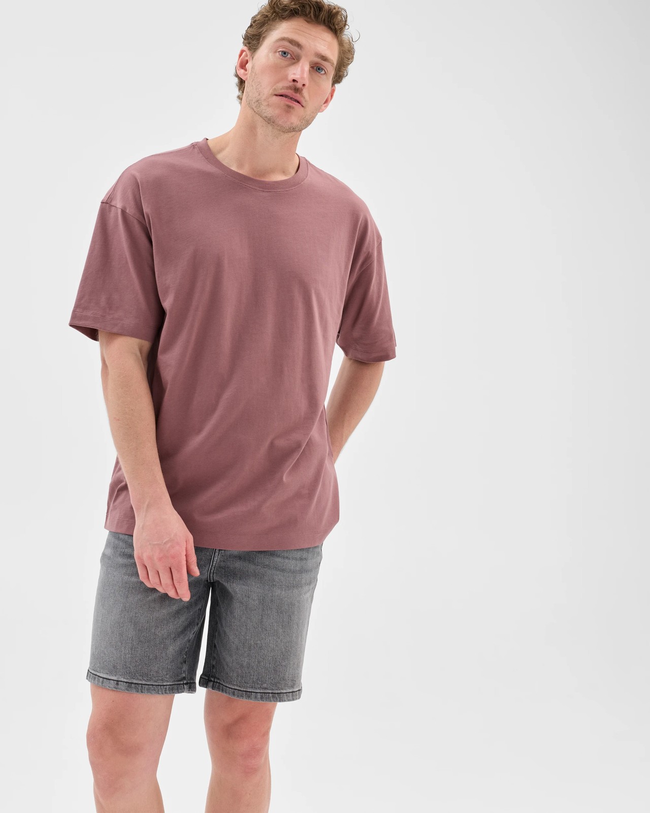Australian Cotton Relaxed T-Shirt - Rose Taupe 4 of 5