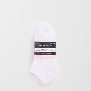 Australian Cotton Blend 5 Pack Sport Cushioned Low Cut Socks product image