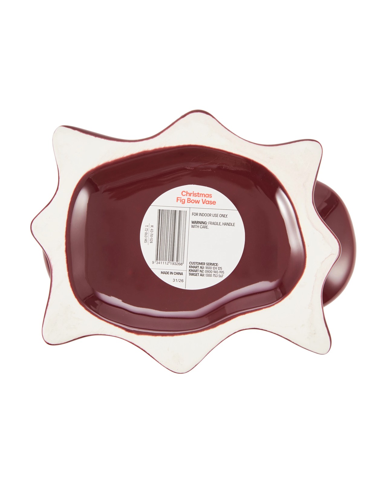 Anko Christmas Fig Bow Vase 5 of 5