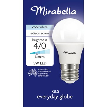 Mirabella E27 LED GLS Everyday Globe