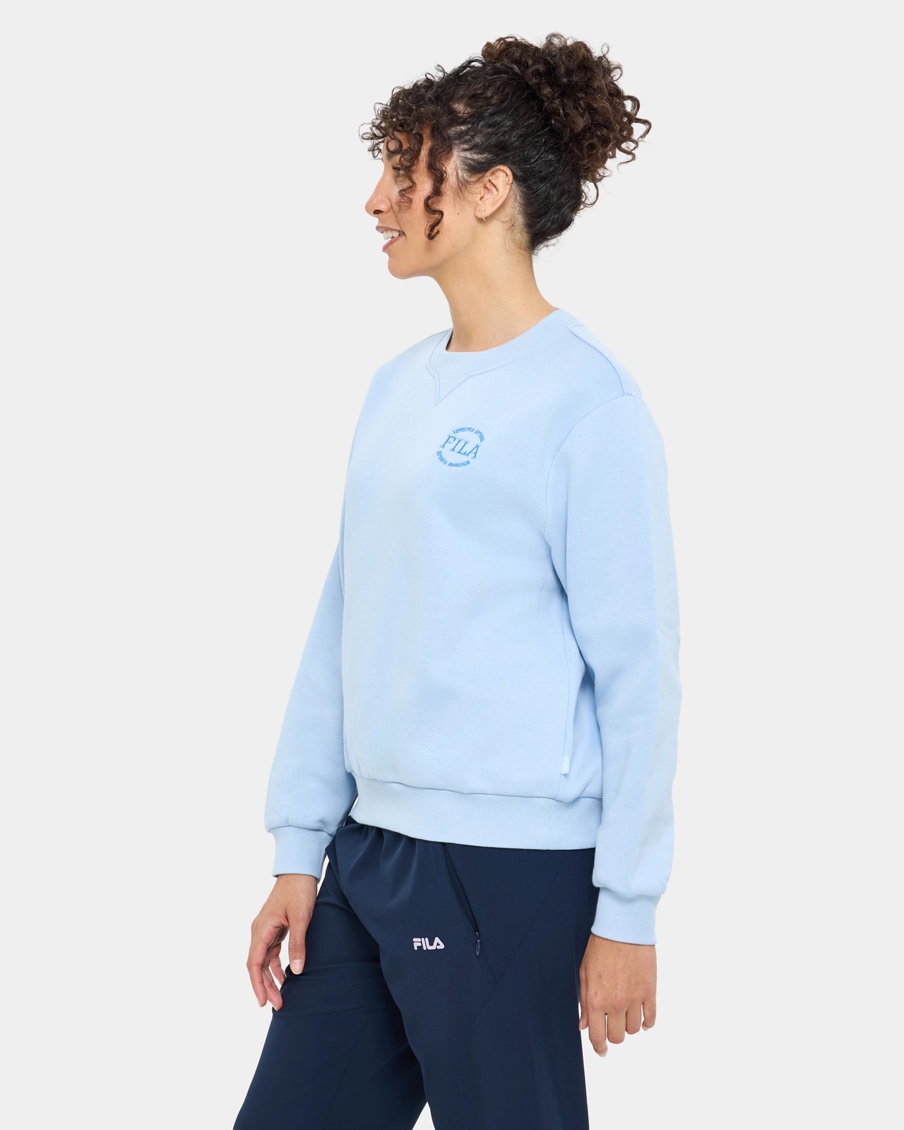 Fila Thalia Crew Neck Jumper - Cashmere Blue 3 of 6