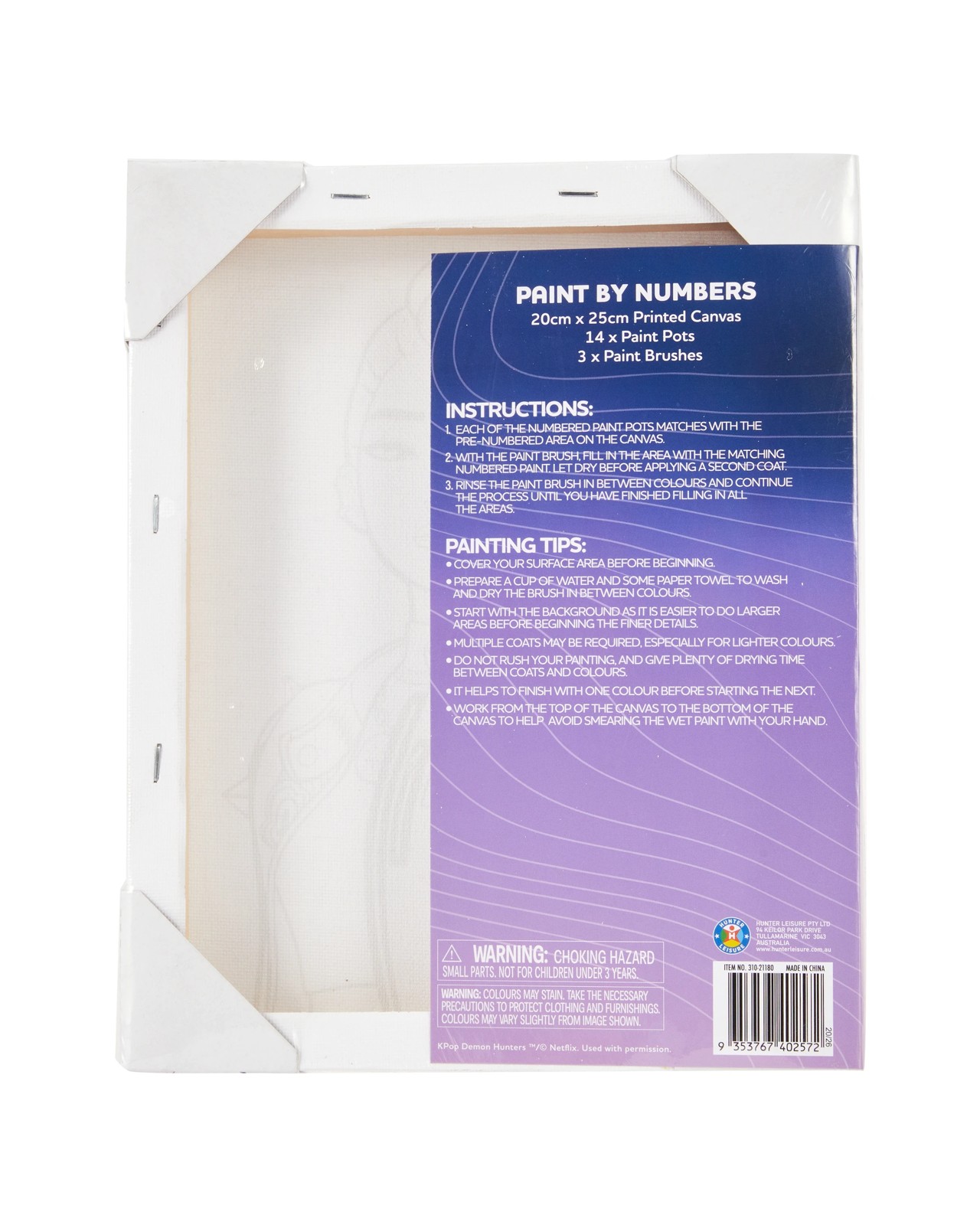 Anko KPop Demon Hunters Paint by Numbers Kit - Rumi 4 of 4